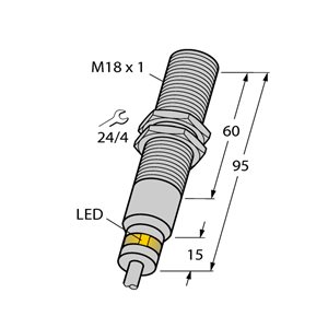 Capteur inductif TURCK BI5-EM18D-VP6X/S120 - détecteur de proximité inductif