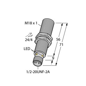 Capteur inductif TURCK BI5U-G18-ADZ30X2-B3331 - détecteur de proximité inductif