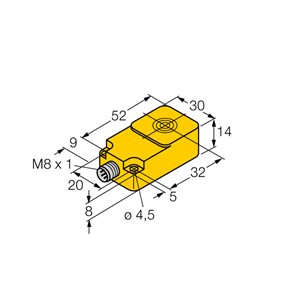 Capteur inductif TURCK BI10-Q14-LIU-V1141 - détecteur de proximité inductif