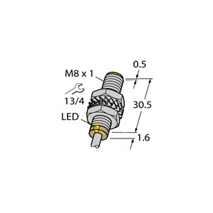 Capteur inductif TURCK BI3-M08-VP6X 7M - détecteur de proximité inductif