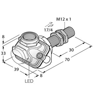 Capteur inductif TURCK BI2-EM12WDTC-Y1X - détecteur de proximité inductif