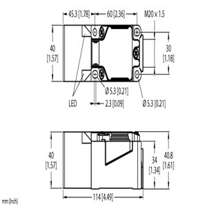 Capteur inductif TURCK NI40U-CP40-VP6X2/S1384 - détecteur de proximité inductif