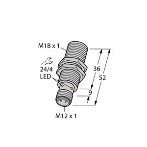 Capteur inductif TURCK BI5U-EM18-AP6X-H1141 - détecteur de proximité inductif