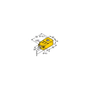 Capteur inductif TURCK BI10R-Q14-AP6X2 - détecteur de proximité inductif