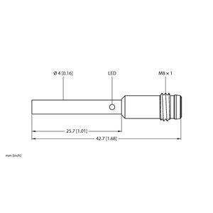 Capteur inductif TURCK BI1-EH04-AN6X-V1331 - détecteur de proximité inductif