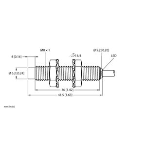 Capteur inductif TURCK NI3-EG08-AP6X - détecteur de proximité inductif