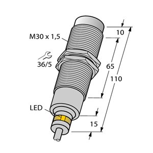 Capteur inductif TURCK NI15-EM30D-VP6X/S120 - détecteur de proximité inductif