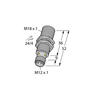 Capteur inductif TURCK BI8U-EM18WD-VP6X-H1141 - détecteur de proximité inductif