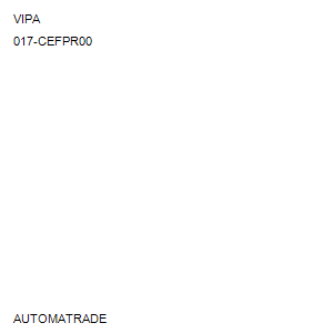 Automate 017-CEFPR00 VIPA Automate 017-CEFPR00 VIPA